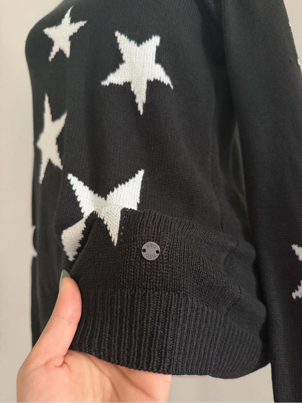 Adidas NEO Black Star-Print Sweater - Picture 5 of 13
